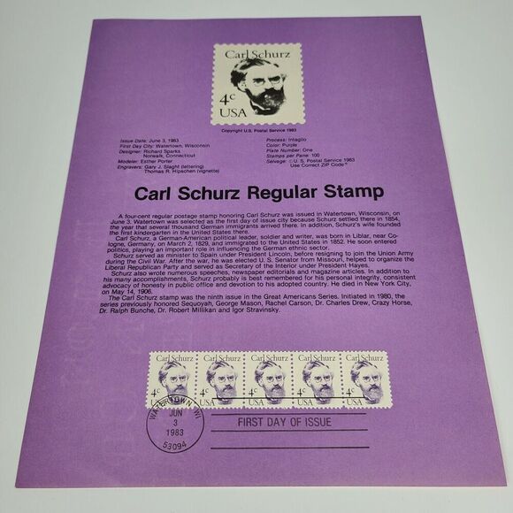 Lot of 6 Stamps First Day Of Issue 1983. - Picture 7 of 7